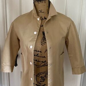 Child's Khaki Trench Coat, Jacket. Uncle Cotton, S. 6-7, Like New